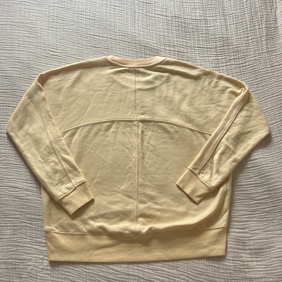 Hippie Rose Soft Yellow Crew Neck Sweatshirt - Picture 2 of 2